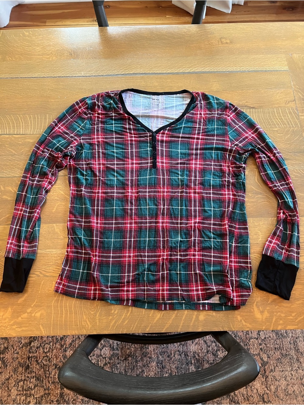 Women’s Little Sleepies Fireside Red & Green Plaid Long-Sleeve PJ top & joggers